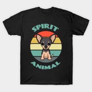 My Spirit Animal Chihuahua - Funny Dog Mom and Dog Dad Dog puppy Lover Cute T-Shirt